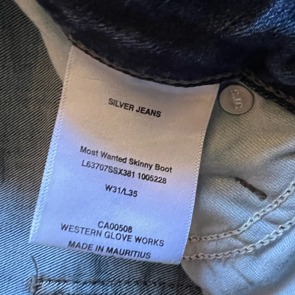 Silver Jeans, 31x35